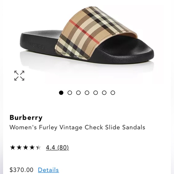 BURBERRY
Furley Vintage Check Slide Sandals - Picture 4 of 10